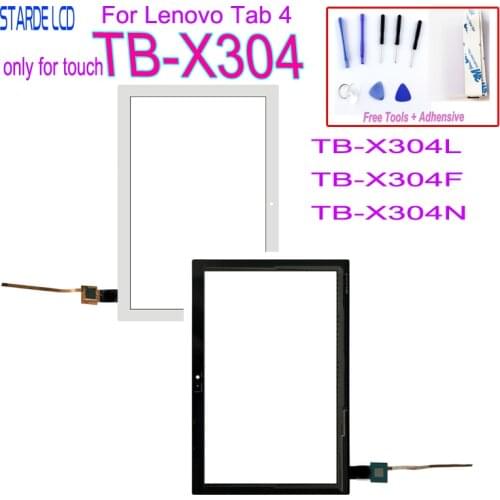 10.1"For Lenovo Tab 4 TB-X304L TB-X304F TB-X304N TB-X304 Touch Screen Panel Digitizer Front Glass Replacement Not LCD