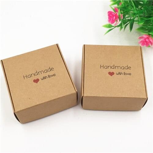 24pcs Aircraft kraft paper gift Packaging candy box 6.5x6.5x3cm storage tea/ biscuit/Nut box accept customize MOQ:500pcs