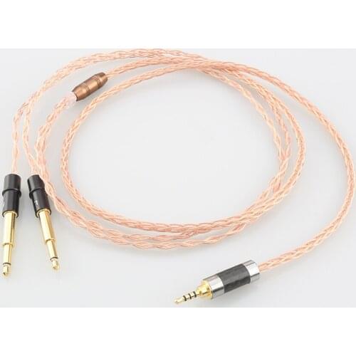 OCC Silver Plated HiFi Cable with 2.5mm Balanced Male for MEZE99 Classics 99neo NEO NOIR Headphone Compatible Astell&Kern AK240