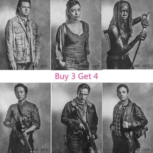 The Walking Dead Poster Clear Image Wall Stickers Home Decoration Good Quality Prints White Coated Paper D2
