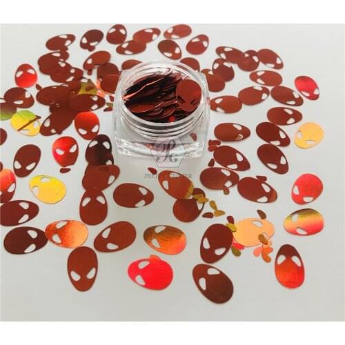 PrettyG 10g-200g Iron Head Unyielding Man Shape Glitter Sequins For Nail Art Makeup Tumblers Crafts DIY Accessories Decoration