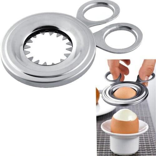 Durable Convenient Stainless Steel Boiled Egg Shell Topper Cutter Snipper Opener Kitchen Gadget Home Essential Egg Cracker