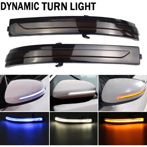 Flowing LED Turn Signal Light Side Mirror Dynamic Repeater Blinker Yellow White For Kia Optima K5 TF 2011 2012 2013 2014 2015