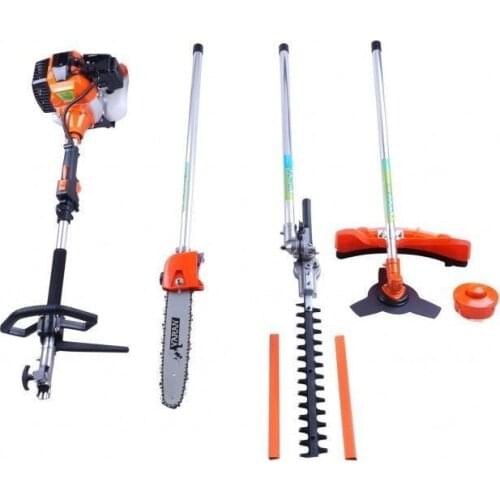 Heavy-duty 4 in 1 Grass cutter with 52cc Engine Multi Brush cutter Petrol strimmer Tree Pruner cutter trimmer