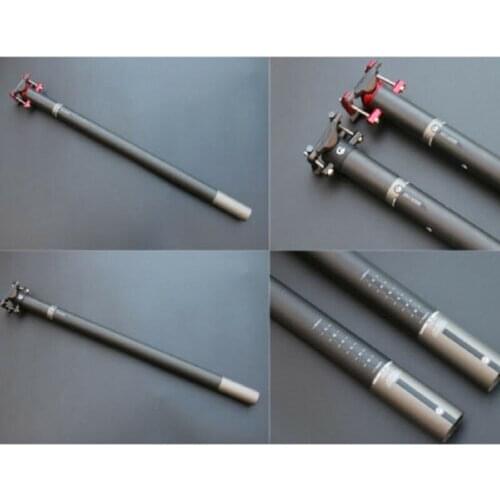 31.8/33.9/34.9mm Bicycle Folding Bike Carbon Fibre Seatpost Seat tube 580mm