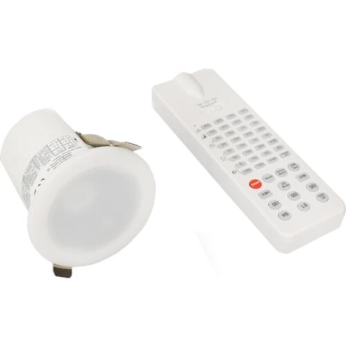 AC 120-277V Recessed Microwave Motion Sensor Daylight Switch1-10V Dimmable Lighting Controller for Stairs Meeting Room