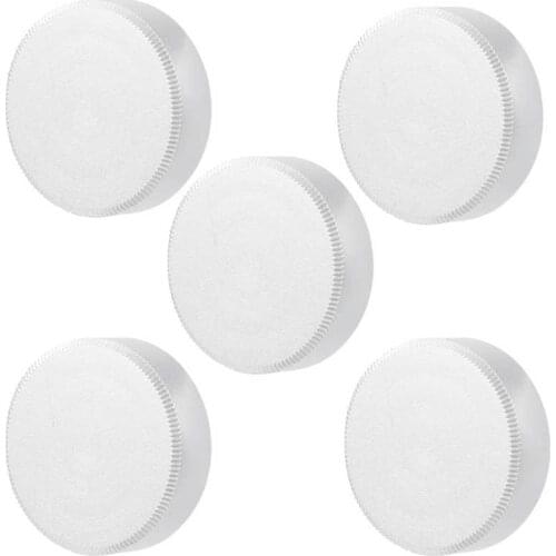 5Pcs Metal Len Protector Case C Mount Lens Rear Cap Portable Protective Cover Camera Accessory Parts Silver Camera Len