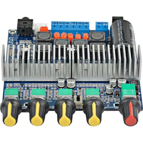 AIYIMA 100W+2*50W TPA3116 2.1 Bluetooth Digital Amplifier Power Assembled High-power Board TPA3116D2 HIFI Subwoofer Bass Board