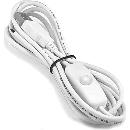 ANNXIN Highquality LED Strip USB Connector Switch Electrical Cable Copper Wire 5V 12V USB Power Extension Cable For LED Lighting