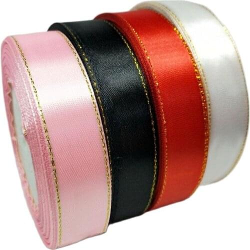 HL 4 Rolls (100 yards) 20mm colors Phnom Penh Satin Ribbon Wedding Party Decoration DIY Gift Packing Belt Wrap ribbon A16