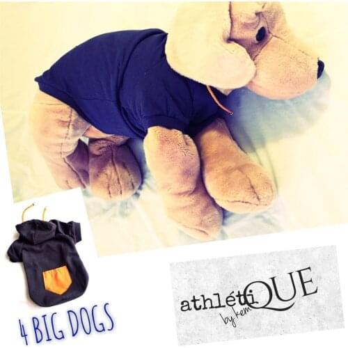 Athletique Navy Blue Dog Sweatshirt Sweatshirt for Medium and Large Breeds, Dog Fashion, Dog Dress, dog Clothes, Pet Clothes