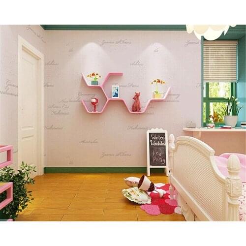 Beibehang wall papers home decor European non-woven hudas beauty personality letter wallpaper roll bedroom wall wallpaper