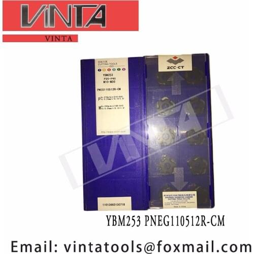 Free shipping high quality 10pcs/lots YBM253 YBD152 PNEG110512R-CM cnc carbided milling inserts