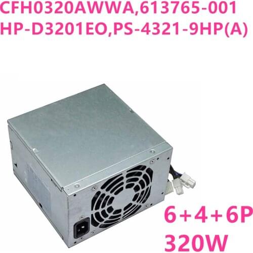 New PSU For HP Z200 Z210 6005 6300 6280 6080 8100 8280 8380 8080 320W Power Supply CFH0320AWWA 613765-001 HP-D3201EO PS-4321-9HP