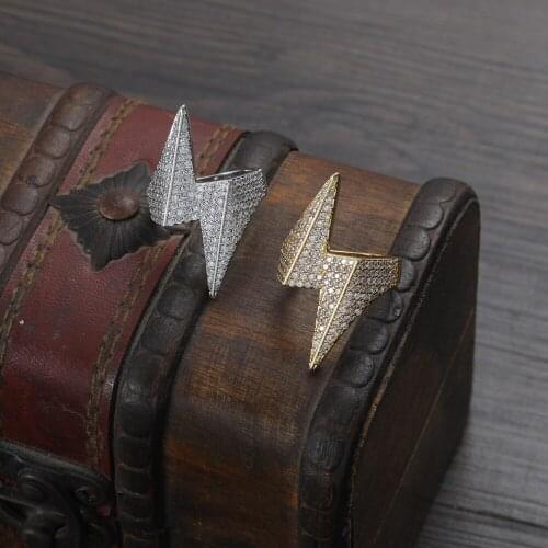 Bling Bling Brass Mirco setting CZ stone Hip Hop Ring All Iced Out Men CZ Stone Rings R035