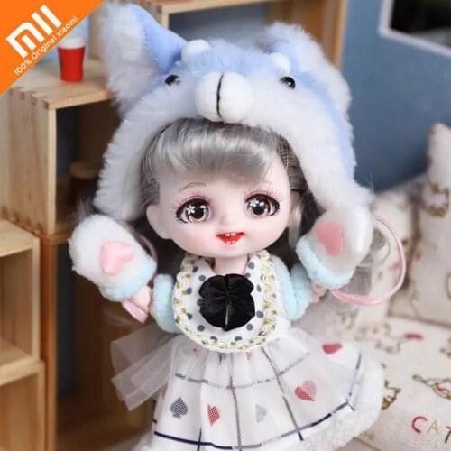 Xiaomi 16cm BJD Doll Movable Joints Fashion Clothes Shoes Style Dress Up Baby Dolls Princess Doll Girl Barbie Birthday Gift Toy