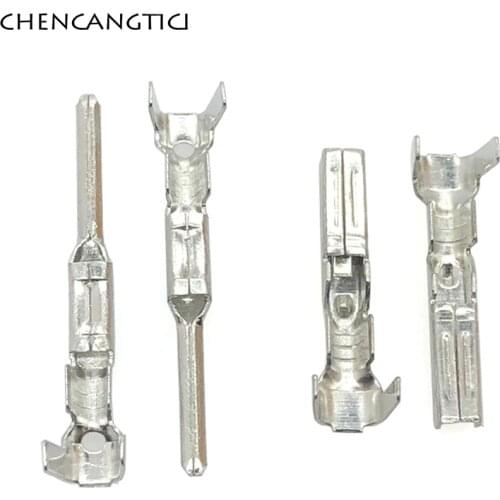 50 Pcs Brass Tyco Crimp Terminal Splice Pins 183025-1 282109-1 for Sealed Waterproof Male Female Connectors