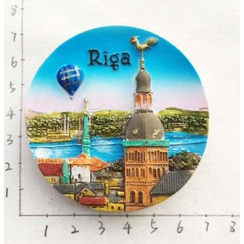 BABELEMI Baltic Sea, Nordic Latvia, Riga Fridge Magnets World Travel Souvenir Refrigerator Magnetic Stickers