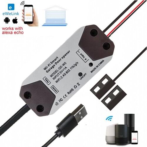 Ewelink APP WiFi Switch Module for Rolling Shutter Garage Door Gate Google Home Alexa Voice Control App Timer DIY Scimagic