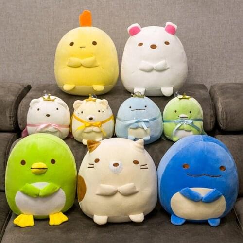 Soft Toy Sumikko Gurashi San-X Corner Plush Toy Japanese Animation Penguin Bear Cat With Cloak Stuffed Doll Girls Children Gift