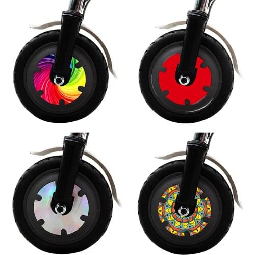 Electric Scooter PVC Wheel Hub Reflective Sticker Waterproof Shock Wheel Sticker for XIAOMI M365 Pro Scooter Accessories