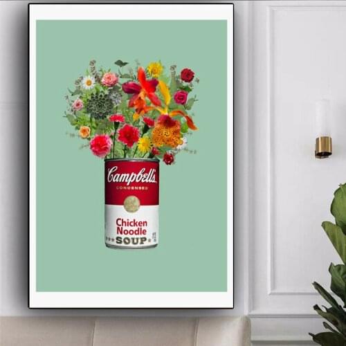 Nordic Art Flower Posters and Prints Flower Corridor Aisle Artwork Wall Art Canvas Painting Wall Art Pictures for Living Room