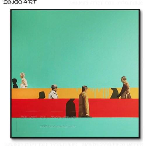 Pop Fine Art Hand-painted High Quality Fashion Figures Oil Painting on Canvas People in Cinema Painting for Wall Art Decoration