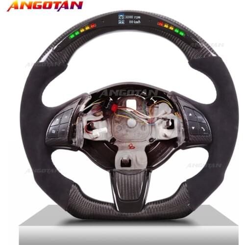Steering Wheel for MazdaMX5 Carbon Fiber Itlay Alcantara Real Leather Sports Car Wheel