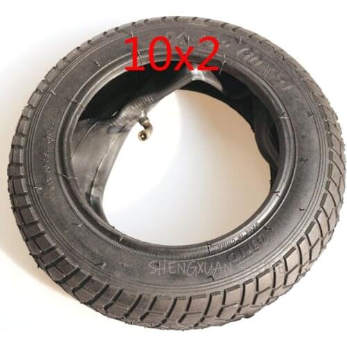 New 10x2 inch Tyre Tire / Inner Tube for Scooter Pram Stroller Kids Bike Schwinn Roadster Trike Tricycle Rear Wheels Bent Valve