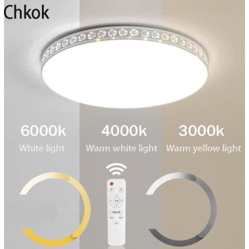 Chkok New LED Ceiling Lamp Modern Round Ceiling Lamp Nordic Home Living Room Bedroom Study Lighting Indoor Creative Lamps