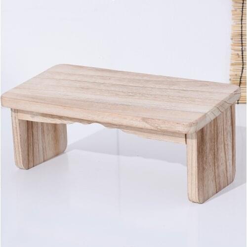 Solid wood meditation stool worship Buddha stool folding stool drinking tea kneeling stool