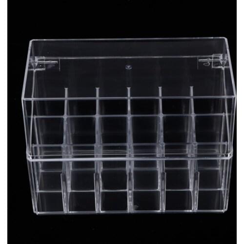 Trapezoid Plastic Transparent Makeup Display Rack Lipstick Stand Rack Cosmetic Organizer Holder Box High Quality