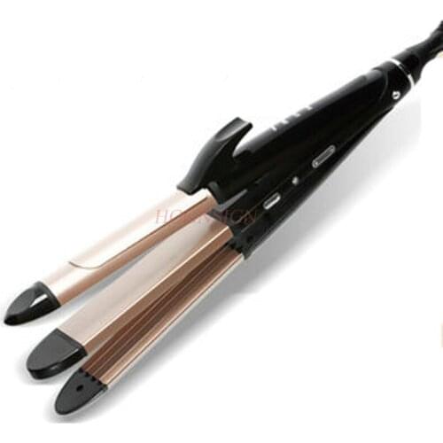 Three In One Electric Curling Iron Dual-use Large Volume Straight Hair Student Buckle Is Not Easy To Hurt Corn Hot Splint Sale