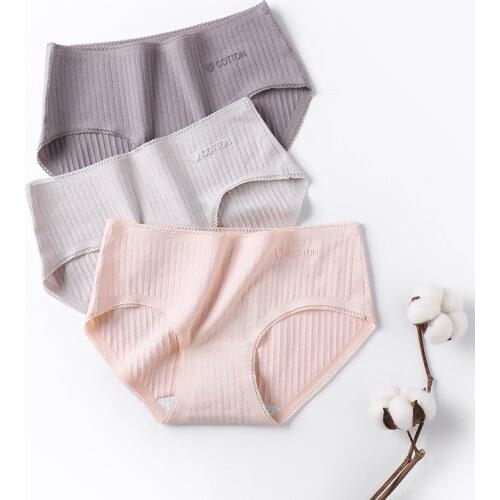 New Sexy Seamless Panties Comfort Breathable Women Briefs Stripe Lace Underwear Cotton Sleep Intimate Brief XL 6 Color Lingerie