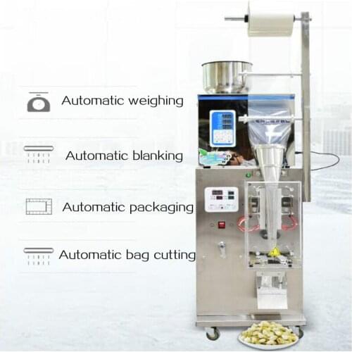1-200g Snack Food Cereals Granule And Powder Filling And Packing Machine Automatic Back Sealing Three Side Seal Packing Machine