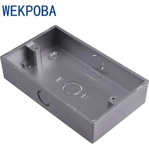 WEKPOBA Matte Black Grey White External Box 146mm*86mm*32mm for 146*86mm Switch or Socket Apply For Any Position of Wall Surface