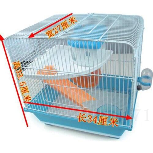 Drawer Pet Cage Hamster Cage Golden Bear Squirrel Luxury Double Oversized Villa Cage Supplies Package