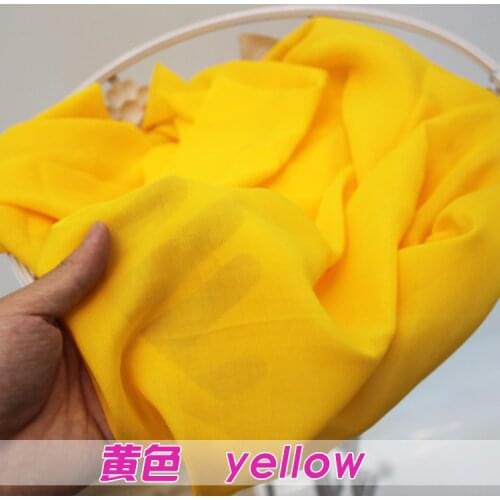 Yellow Chiffon Fabric Sheer Bridal Wedding Dress Lining Fabric Skirt 60" Wide 5 Yards Per Lot Free Shipping