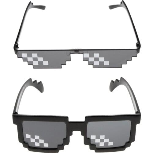 1 Pcs Novelty Mosaic Sunglasses Alien Glasses Cool Design Funny Glasses Fancy Dress Costume for Kids Adults Costumes Accessories