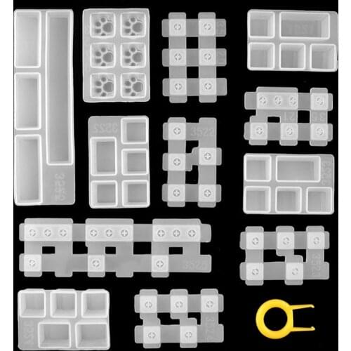 1pcs Manual Mechanical Gaming Keyboard Resin Mold Computer PC Gamer Pet Paw Keycaps Silicone Molds Jewelry Making Resin Crafts
