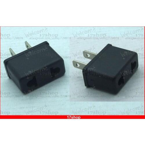 10PC EU Euro Europe to US USA Power plug Jack Wall Plug Converter Travel Adapter