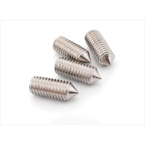 20pcs M4 stainless steel hex socket tip set screws machine screw installation bolts 12mm-30mm length