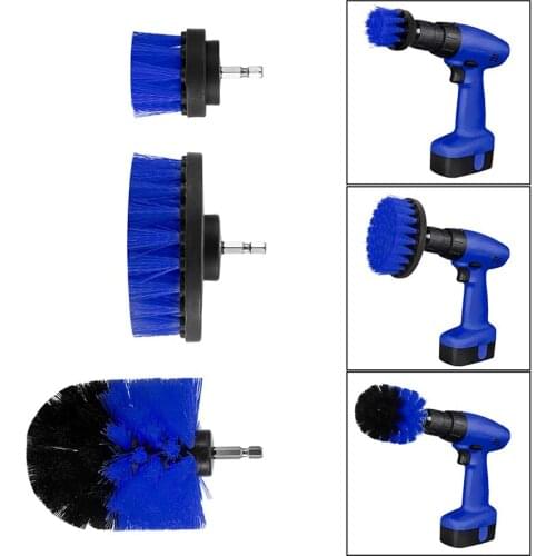 3pcs/set Power Scrubber Brush Set for Bathroom Drill Scrubber Brush for Cleaning Cordless Drill Attachment Kit Power Scrub Brush