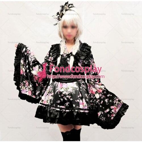 Gothic Japan Kimono Steam Punk Dress Cosplay Costume Tailor-made[G898]