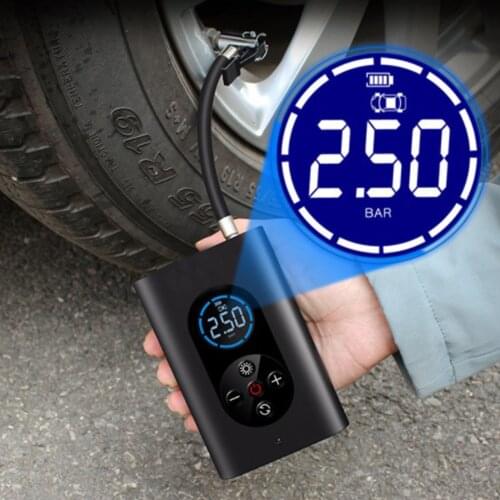 Car Electric Air Compressor Portable Cordless Auto Air Pump 60W Inflator Tire Pump For Automotive Bicycle Motorcycle Pumps