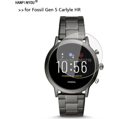 For Fossil Gen 5 Carlyle HR Tempered Glass 9H 2.5D Premium Screen Protector Film For Fossil Gen 5 Carlyle HR Sports Smart Watch