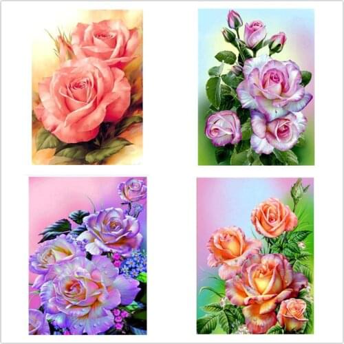 Dpsupr 5D Diy Diamond Painting Cross Stitch " Flower landscape" Home Decor Full Rhinestones Inlay Diamond Embroidery Gift sd012