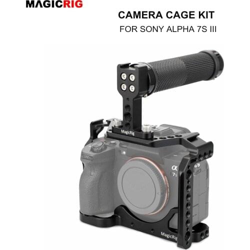 MAGICRIG A7SIII DSLR Cage with Camera Top Handle Grip for Sony Alpha 7S III / A7SIII / A7S3 /A7S III