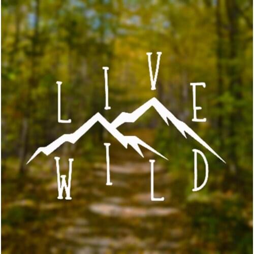 Live Wild Natural Design Wall Decal Laptop Cellphones Switch Decor Posters Window Decor Mirror Murals Art Vinyl Stickers S-800