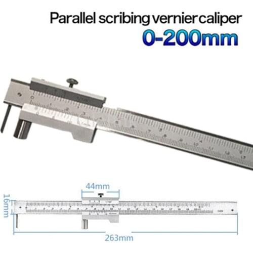 Stainless steel Parallel marking vernier caliper 0-200mm 0-300mm marking gauge with Carbide scriber Marking Gauge tool